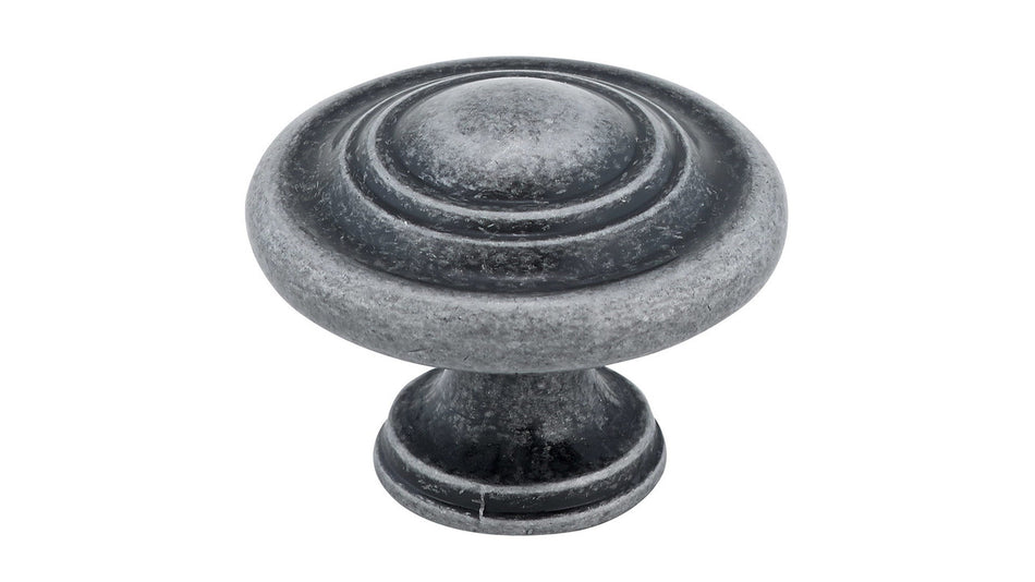 Richelieu BP880142: 1-3/4" Traditional Cabinet Knob - Pewter