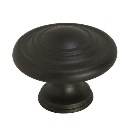 Richelieu BP880900: 1-3/4" Traditional Cabinet Knob - Matte Black