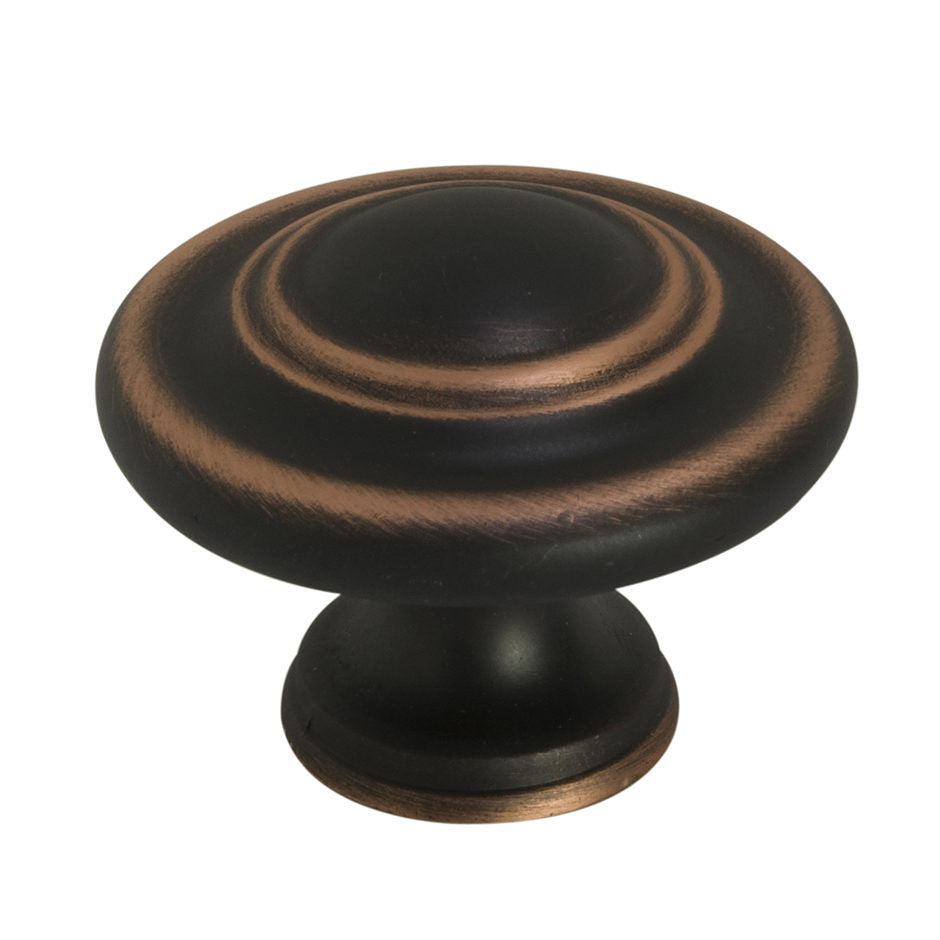 Richelieu BP880BORB: 1-3/4" Traditional Cabinet Knob - Brushed Oil Rubbed Bronze