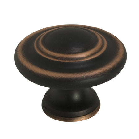 Richelieu BP880BORB: 1-3/4" Traditional Cabinet Knob - Brushed Oil Rubbed Bronze