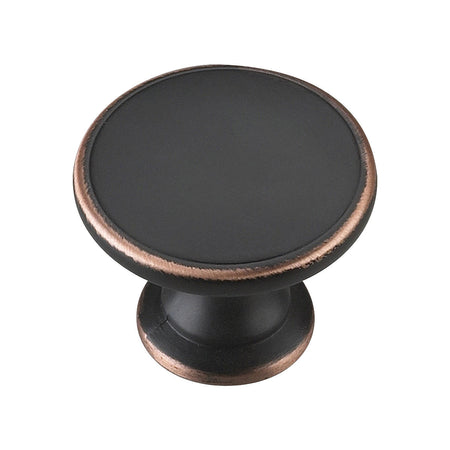 Richelieu BP881BORB: 1-3/4" Marseille Cabinet Knob - Brushed Oil Rubbed Bronze