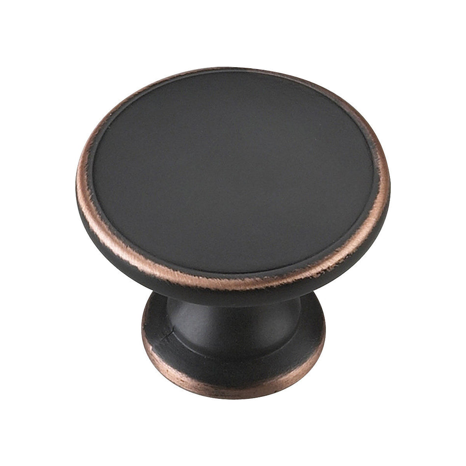 Richelieu BP881BORB: 1-3/4" Marseille Cabinet Knob - Brushed Oil Rubbed Bronze