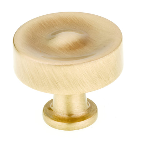 Richelieu BP885535160: 1-3/8" Arezzo Cabinet Knob - Satin Brass