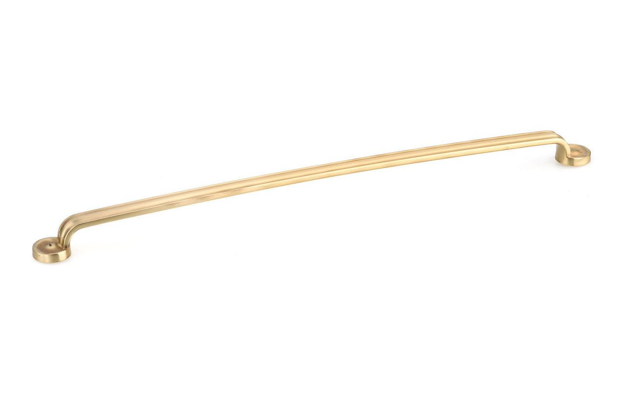 Richelieu BP8855480160: 480mm cc Arezzo Cabinet Pull - Satin Brass