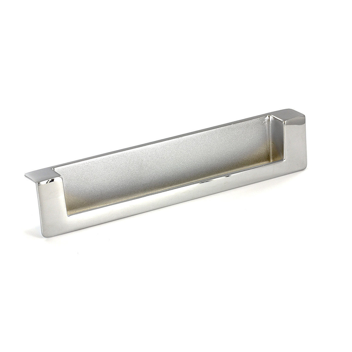 Richelieu BP897128140: 5" cc Recessed Edge Cabinet Pull - Polished Chrome