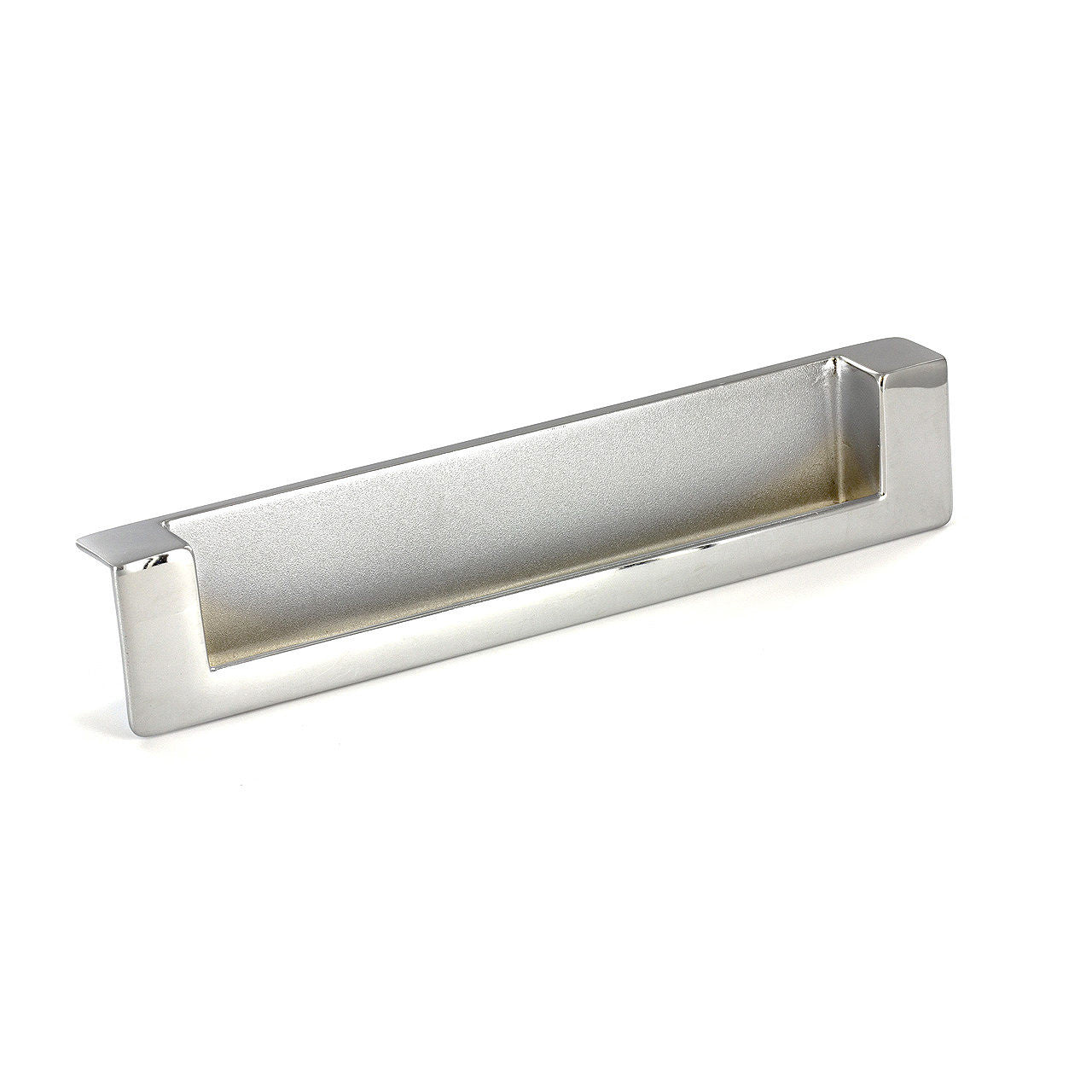 Richelieu BP897128140: 5" cc Recessed Edge Cabinet Pull - Polished Chrome