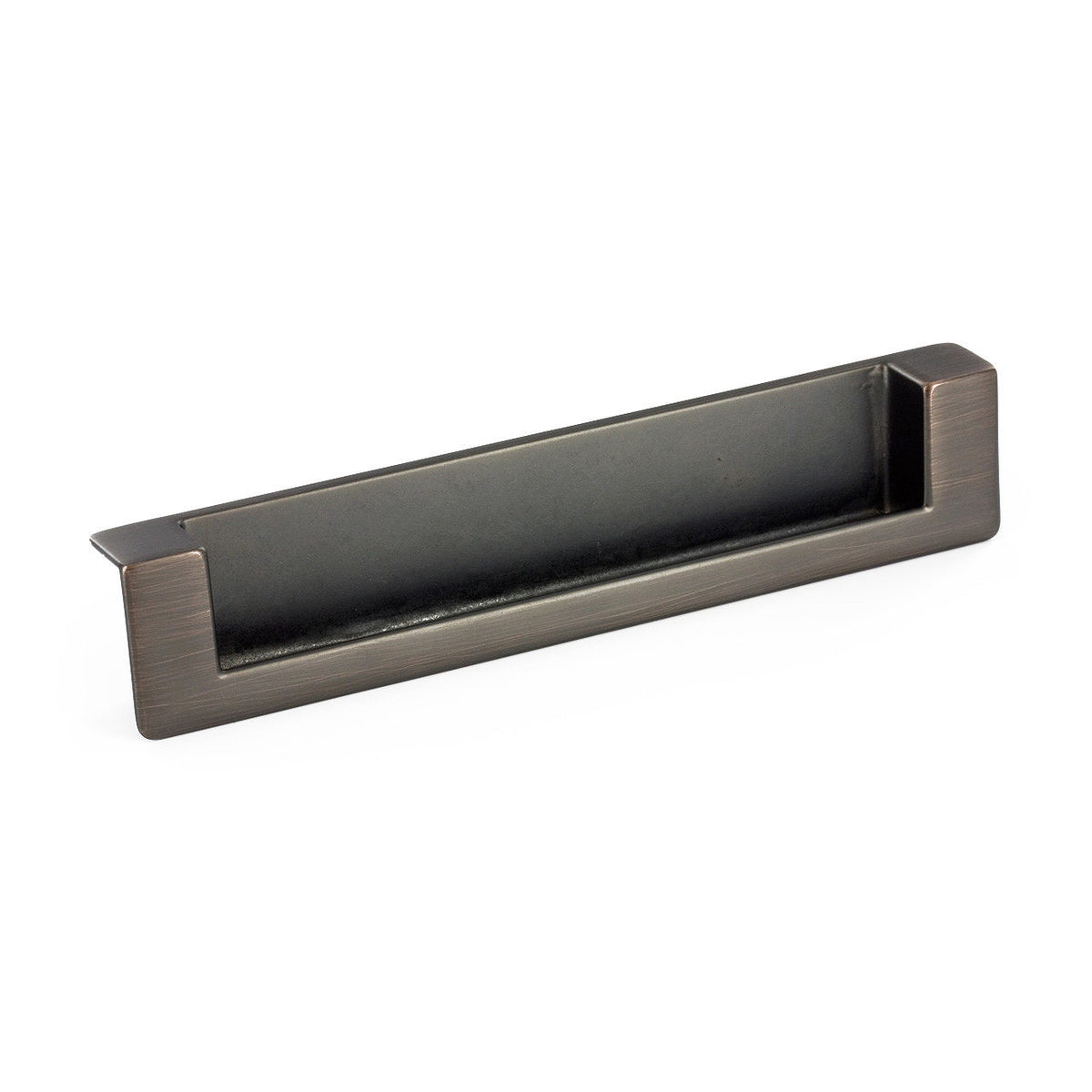 Richelieu BP897128BORB: 5" cc Contemporary Cabinet Pull - Brushed Oil Rubbed Bronze