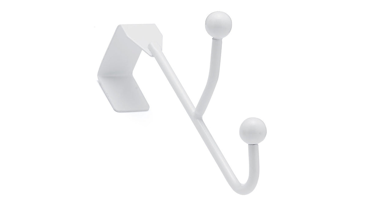 Richelieu BP8980130: 6" Utility Single Over The Door Hook - White