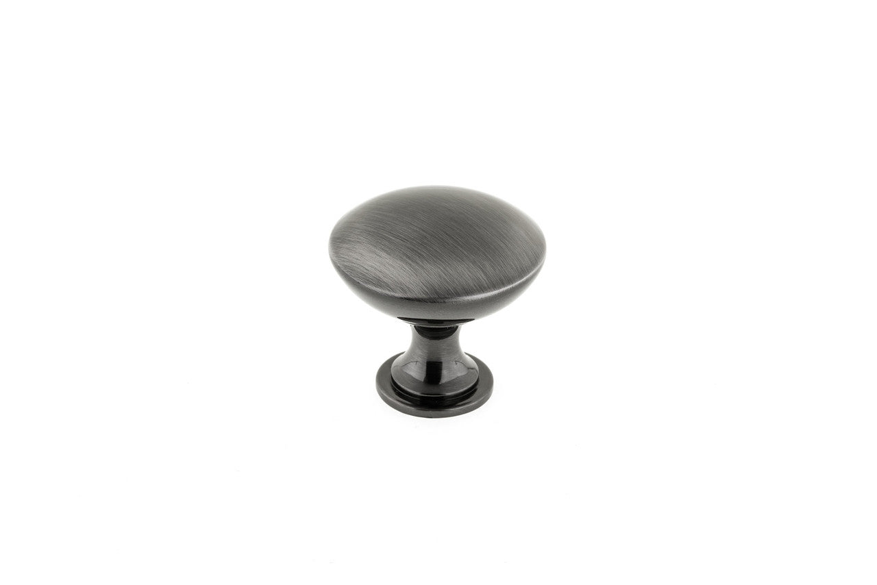 Richelieu BP9041169: 30mm Copperfield Cabinet Knob - Black Stainless Steel