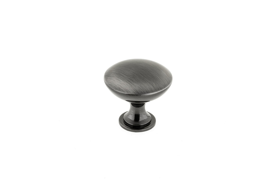 Richelieu BP9041169: 30mm Copperfield Cabinet Knob - Black Stainless Steel