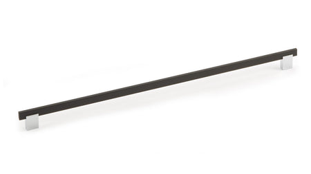Richelieu BP905480140900: 320mm cc Madison Cabinet Pull - Polished Chrome/Matte Black