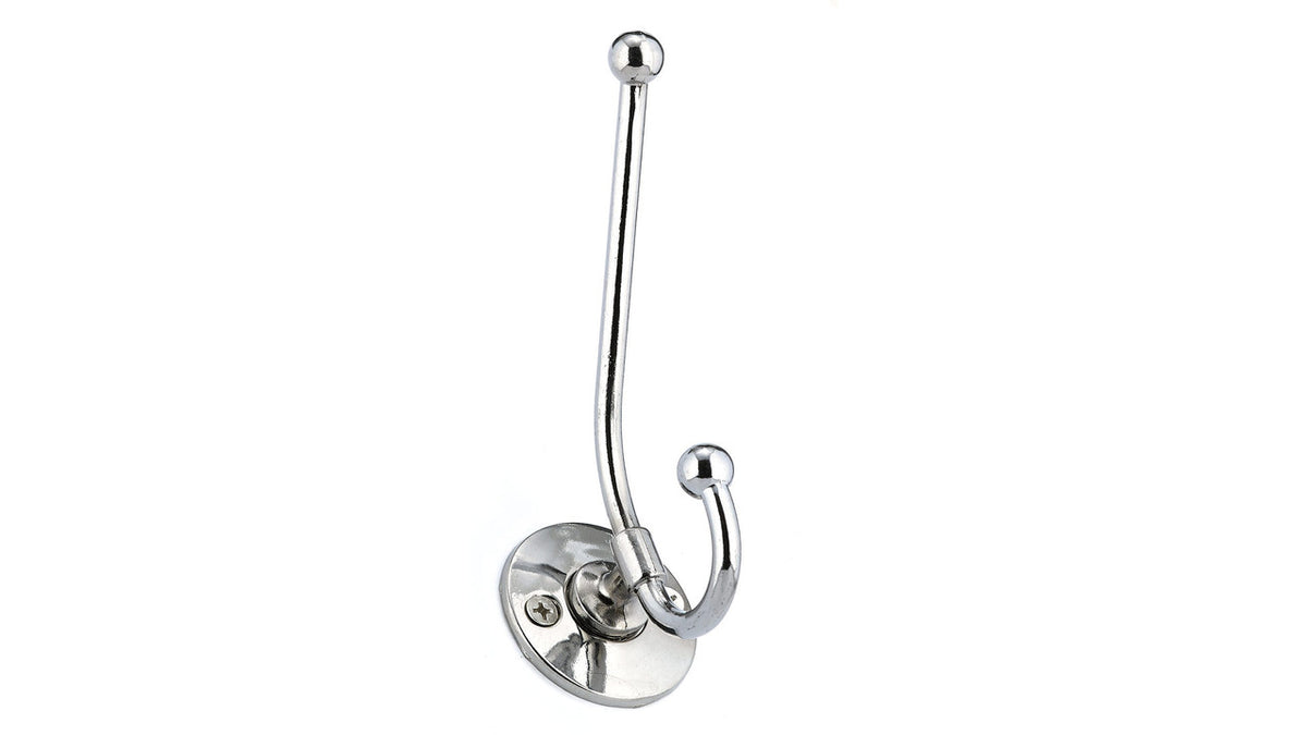 Richelieu BP91243140: 4-1/2" Classic Double Wire Wall Hook - Polished Chrome
