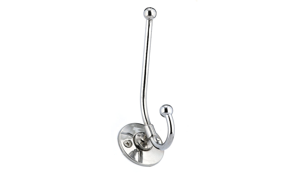 Richelieu BP91243140: 4-1/2" Classic Double Wire Wall Hook - Polished Chrome