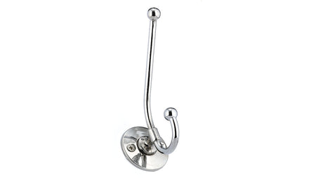 Richelieu BP91243140: 4-1/2" Classic Double Wire Wall Hook - Polished Chrome