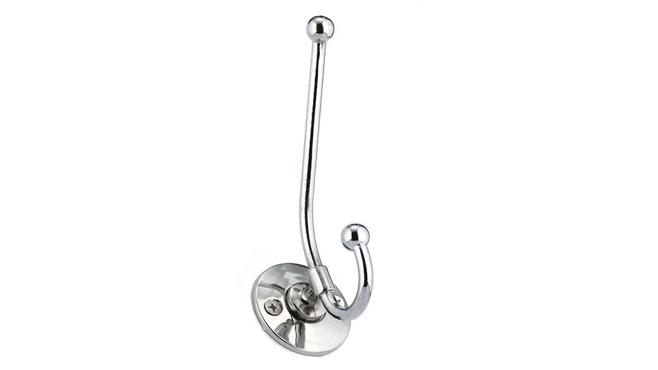 Richelieu BP91243140: 4-1/2" Classic Double Wire Wall Hook - Polished Chrome