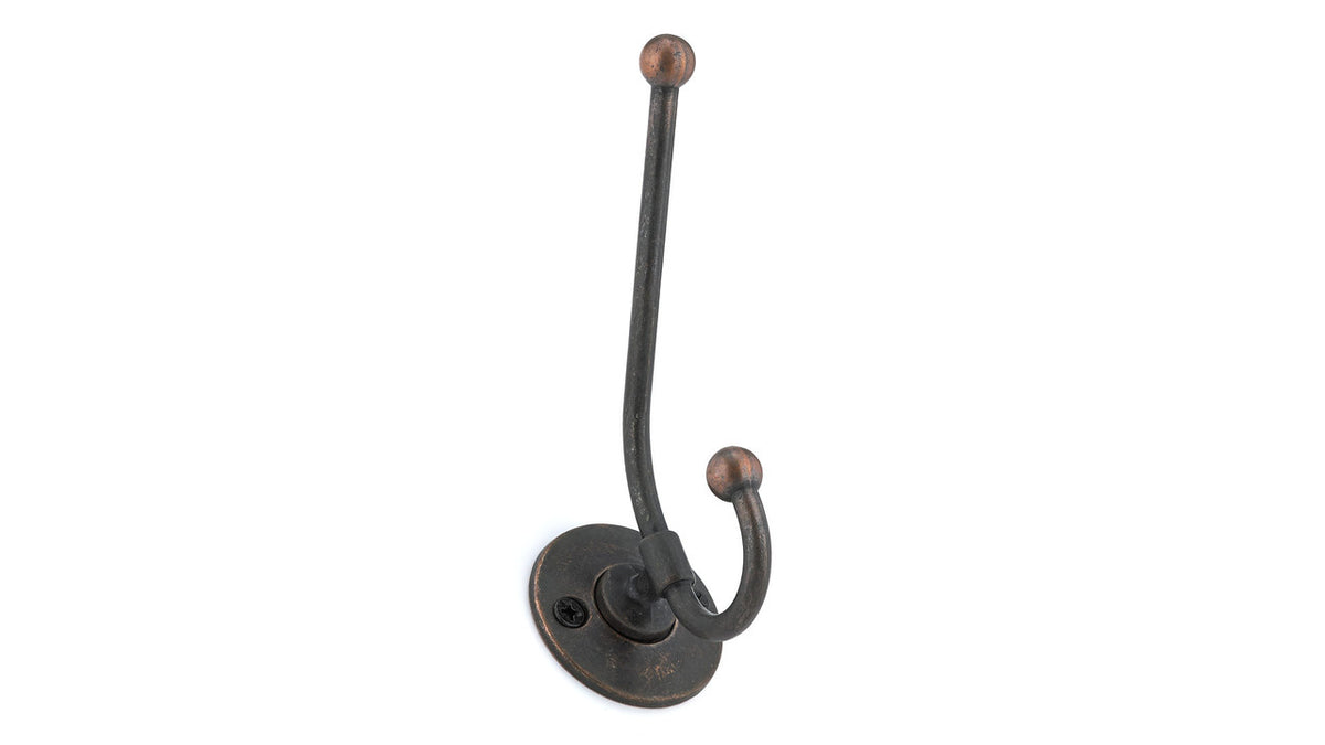 Richelieu BP91246ORB: 4-1/2" Classic Double Wire Wall Hook - Oil Rubbed Bronze