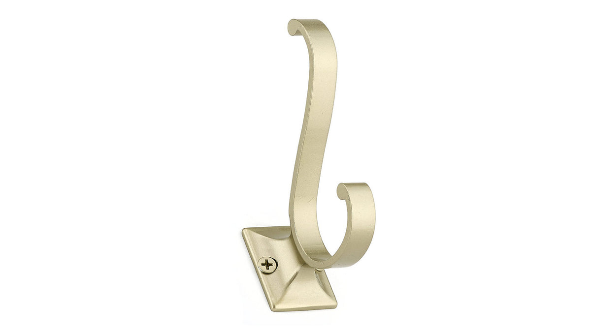 Richelieu BP92421184: 3-5/8" Transitional Double Wall Hook - Matte Nickel