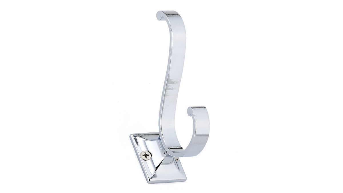 Richelieu BP92443140: 3-5/8" Transitional Double Wall Hook - Polished Chrome