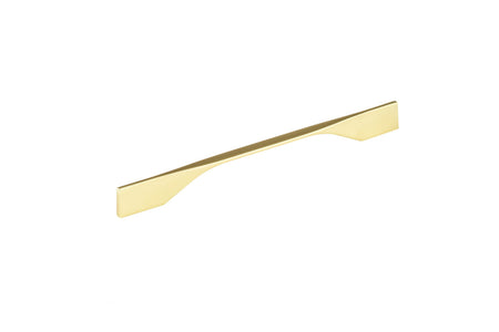 Richelieu BP9253256165: 224mm cc to 256mm cc Creston Cabinet Pull - Brushed Gold