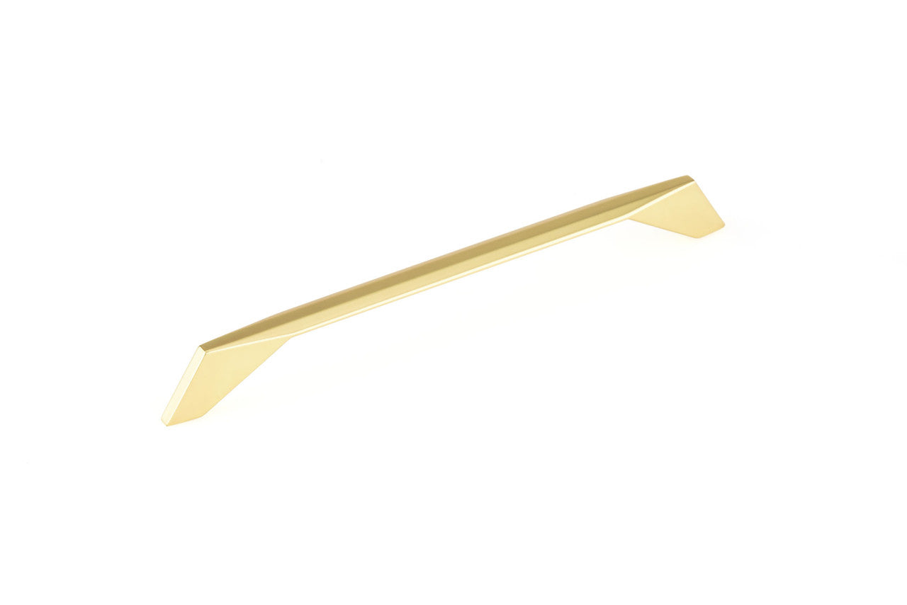 Richelieu BP9256224165: 224mm cc Masset Cabinet Pull - Brushed Gold