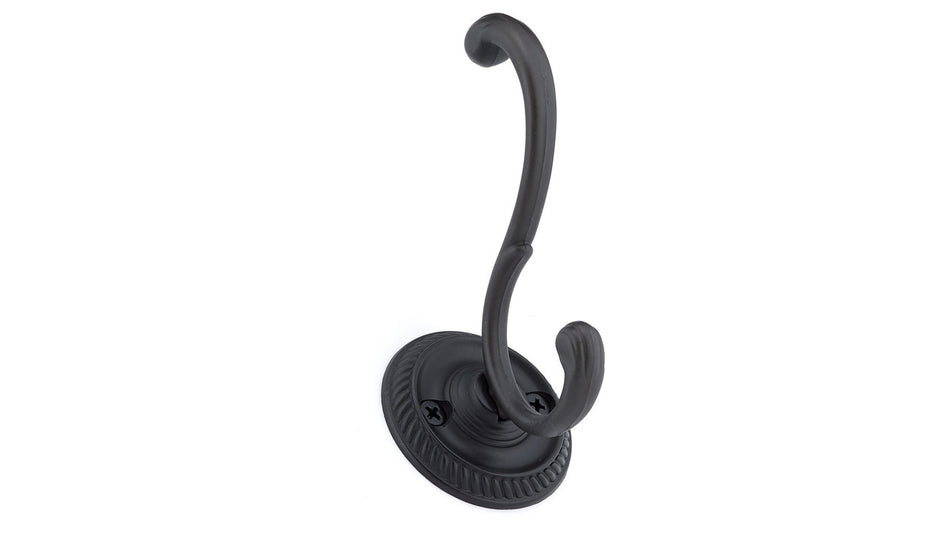 Richelieu BP92629900: 3-7/8" Classic Double Wall Hook - Matte Black