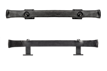 Richelieu BP9463280900: 11" cc Rustic Forged Iron Cabinet Pull - Matte Black