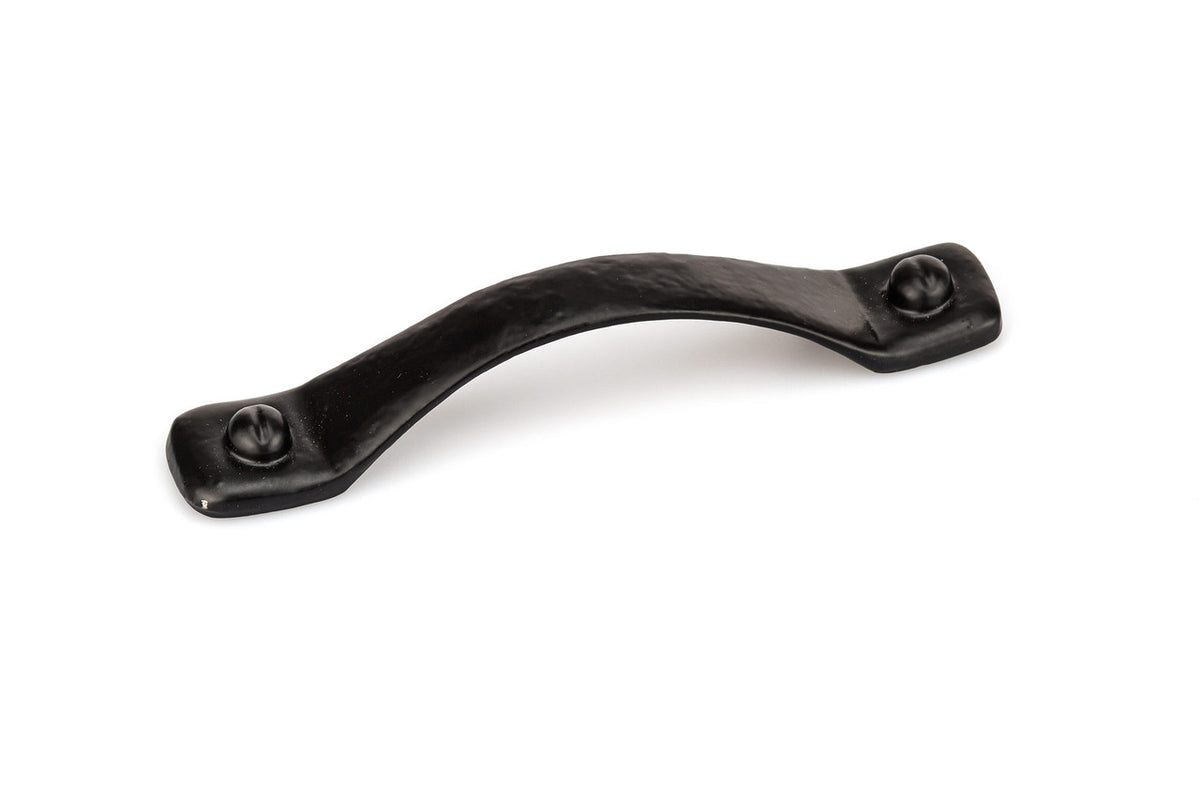 Richelieu BP9464305900: 12" cc Traditional Forged Iron Cabinet Pull - Matte Black