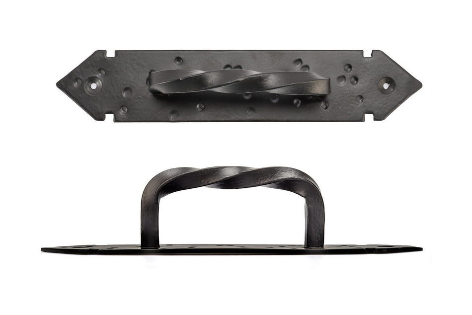 Richelieu BP9468207900: 207mm cc Traditional Forged Iron Door Pull - Matte Black