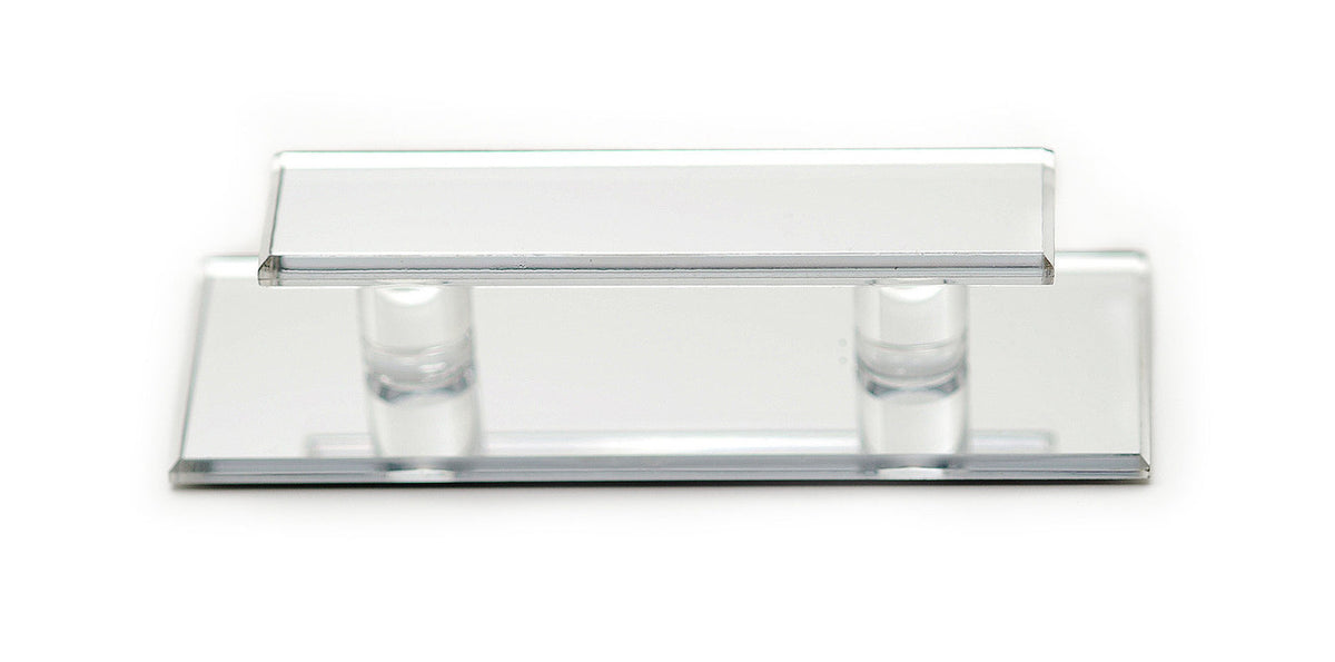 Richelieu D010201: 5" Mornac Cabinet Pull (adhesive mount) - Clear Acrylic/Mirror Effect