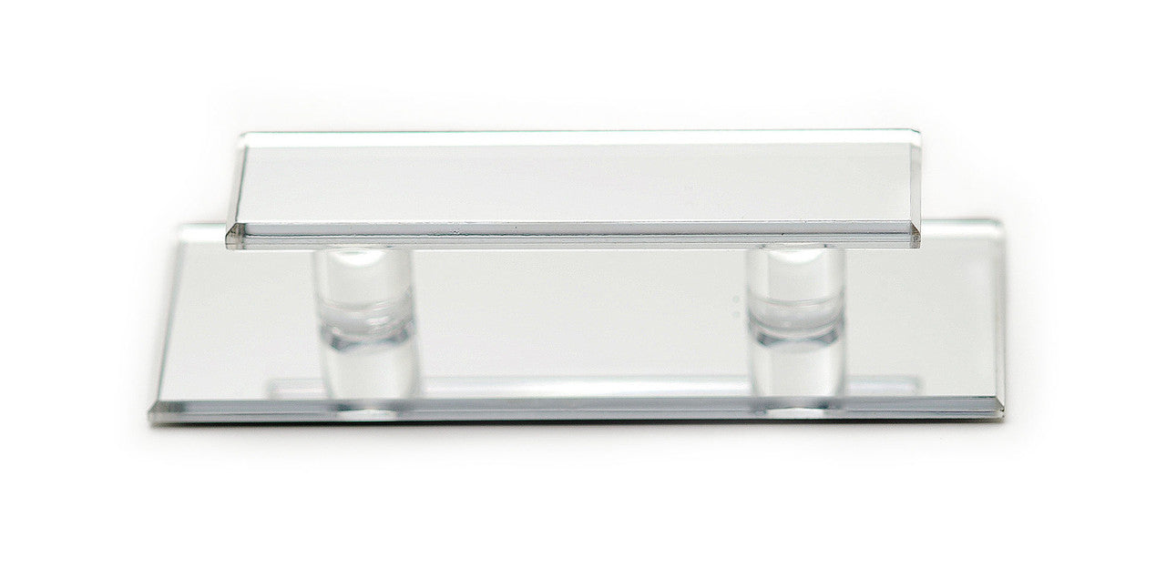 Richelieu D010201: 5" Mornac Cabinet Pull (adhesive mount) - Clear Acrylic/Mirror Effect