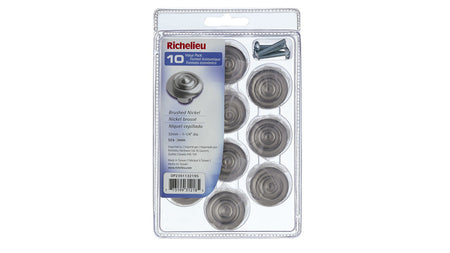Richelieu DP2391132195: 32mm Beloeil Cabinet Knob (10-pack) - Brushed Nickel
