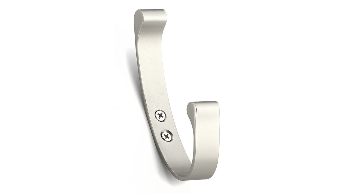 Richelieu NH013200195: 5" Contemporary Double Wall Hook - Brushed Nickel