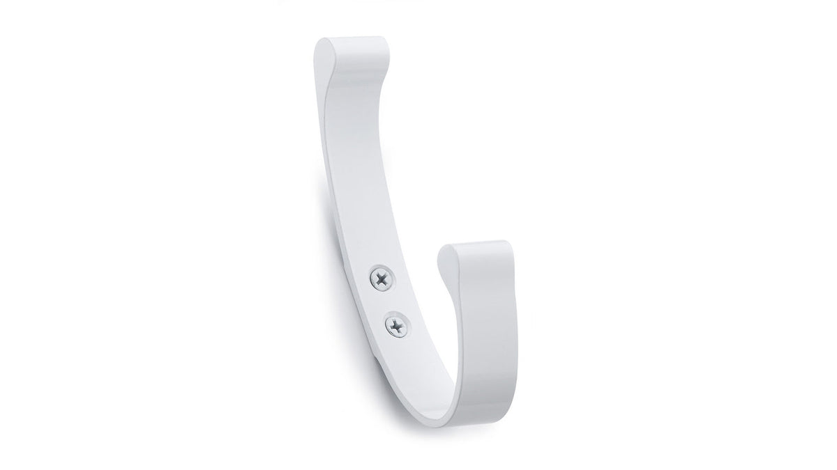 Richelieu NH01320030: 5" Contemporary Double Wall Hook - White