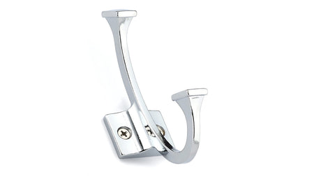 Richelieu NH025200140: 4-3/8" Transitional Double Wall Hook - Polished Chrome