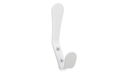 Richelieu NH125302130: 4-7/8" Contemporary Double Wall Hook - White
