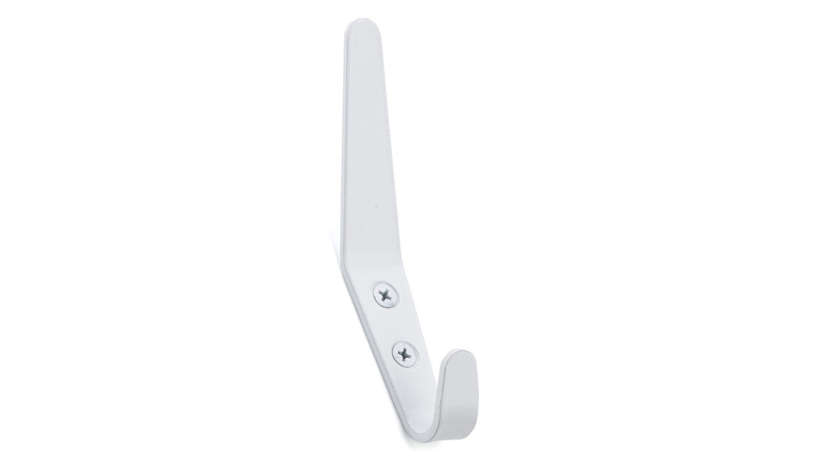 Richelieu NH151302130: 4-3/4" Contemporary Double Wall Hook - White