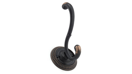 Richelieu NH2043021BORB: 3-7/8" Classic Double Wall Hook - Brushed Oil Rubbed Bronze