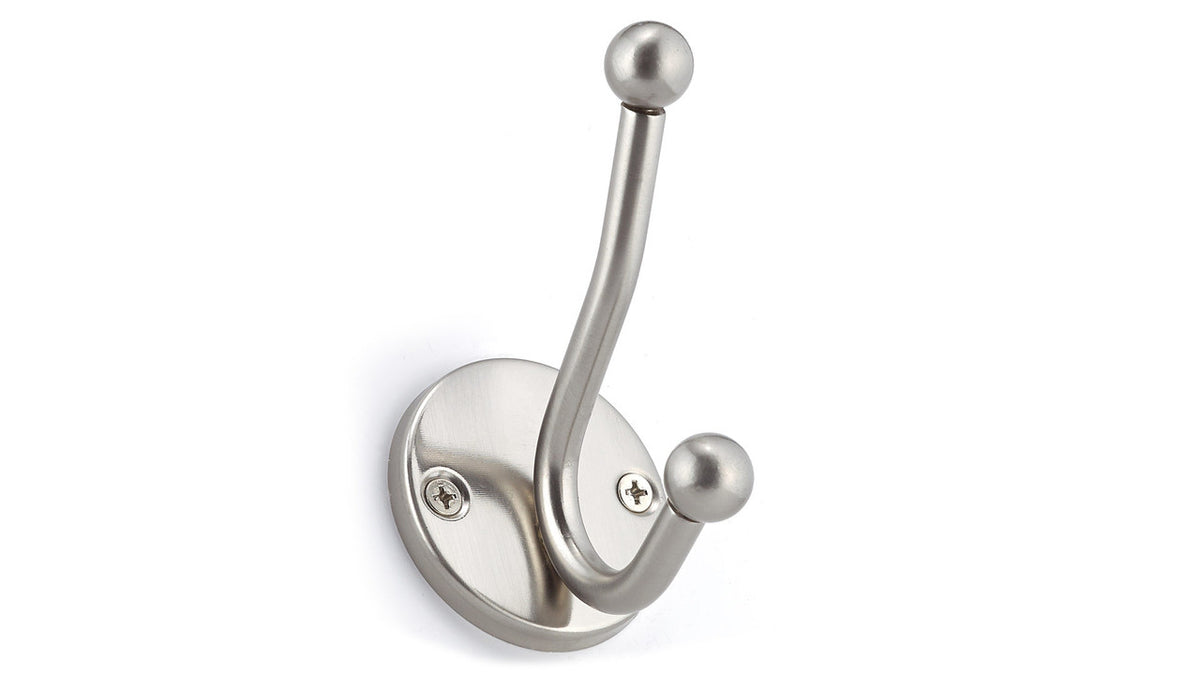 Richelieu NH2143021195: 3-7/8" Utility Double Wall Hook - Brushed Nickel