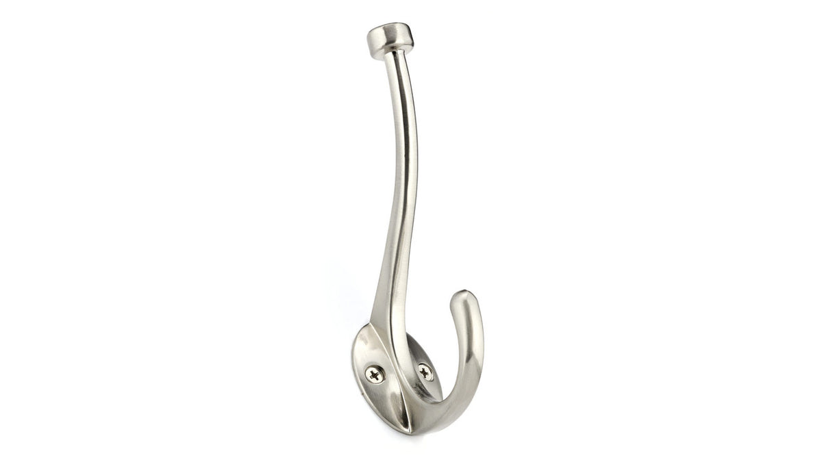 Richelieu NH2163021195: 5-13/16" Transitional Double Wall Hook - Brushed Nickel