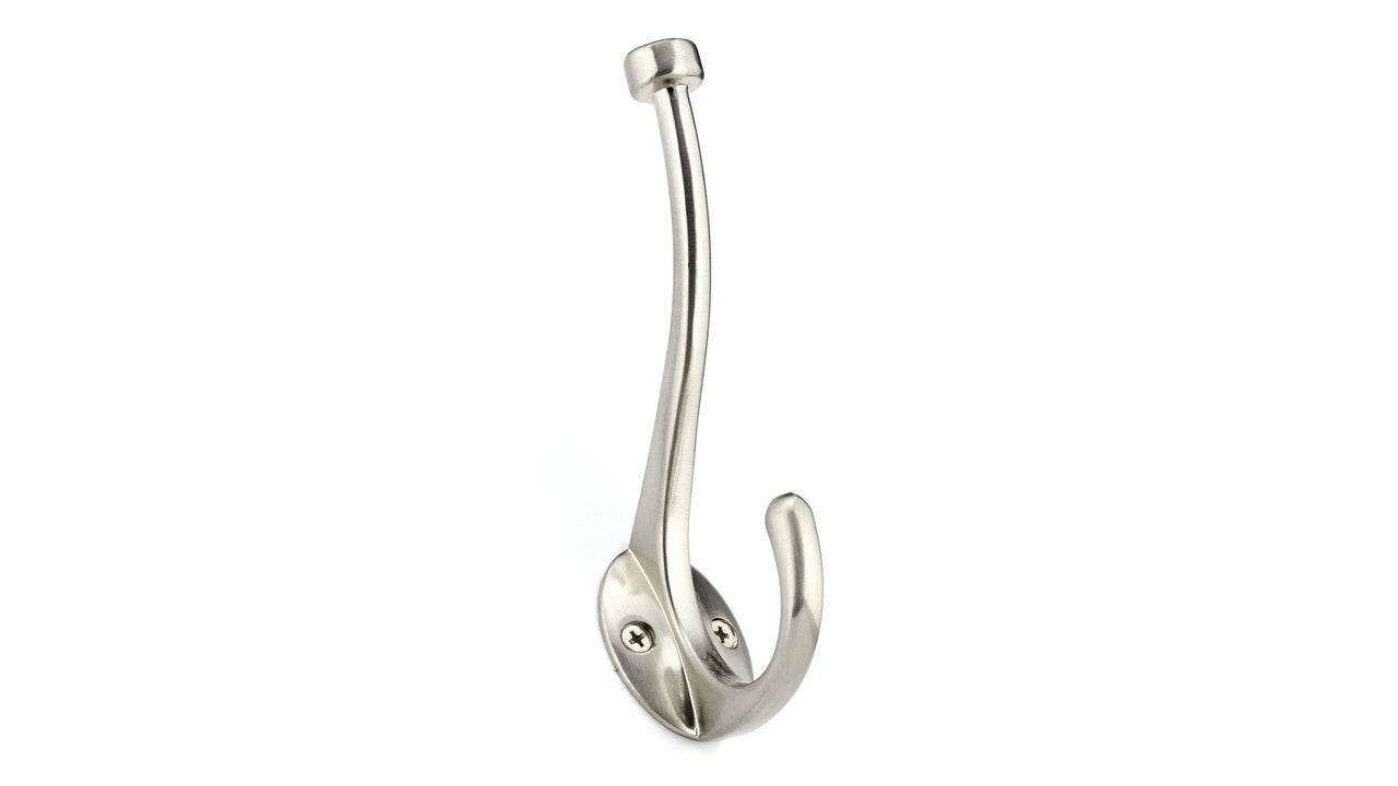 Richelieu NH2163021195: 5-13/16" Transitional Double Wall Hook - Brushed Nickel