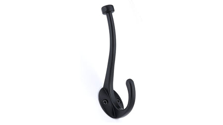 Richelieu RH026200900: 5-13/16" Transitional Double Wall Hook - Matte Black