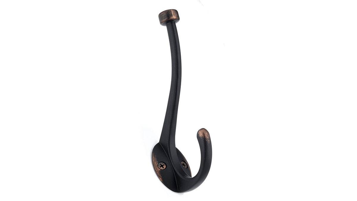 Richelieu RH026200BORB: 5-13/16" Transitional Double Wall Hook - Brushed Oil Rubbed Bronze