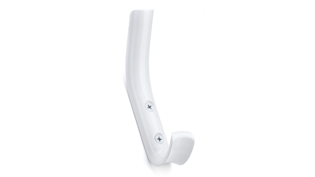 Richelieu RH115302130: 4-3/8" Contemporary Double Wall Hook - White
