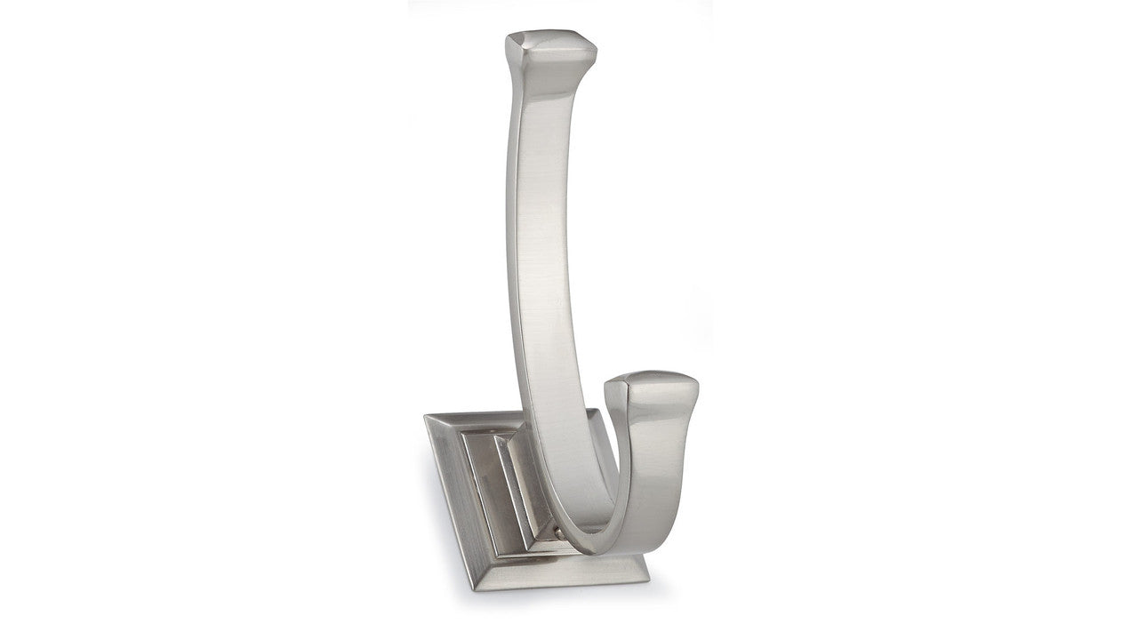 Richelieu RH1173021195: 5-1/8" Transitional Double Wall Hook - Brushed Nickel