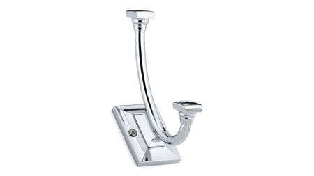 Richelieu RH1243021140: 5-5/16" Transitional Double Wall Hook - Polished Chrome