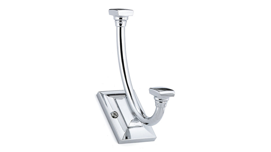 Richelieu RH1243021140: 5-5/16" Transitional Double Wall Hook - Polished Chrome