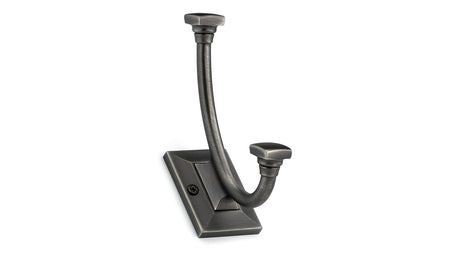 Richelieu RH1243021143: 5-5/16" Transitional Double Wall Hook - Antique Nickel