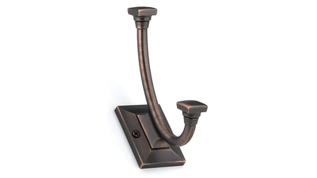 Richelieu RH1243021BORB: 5-5/16" Transitional Double Wall Hook - Brushed Oil Rubbed Bronze