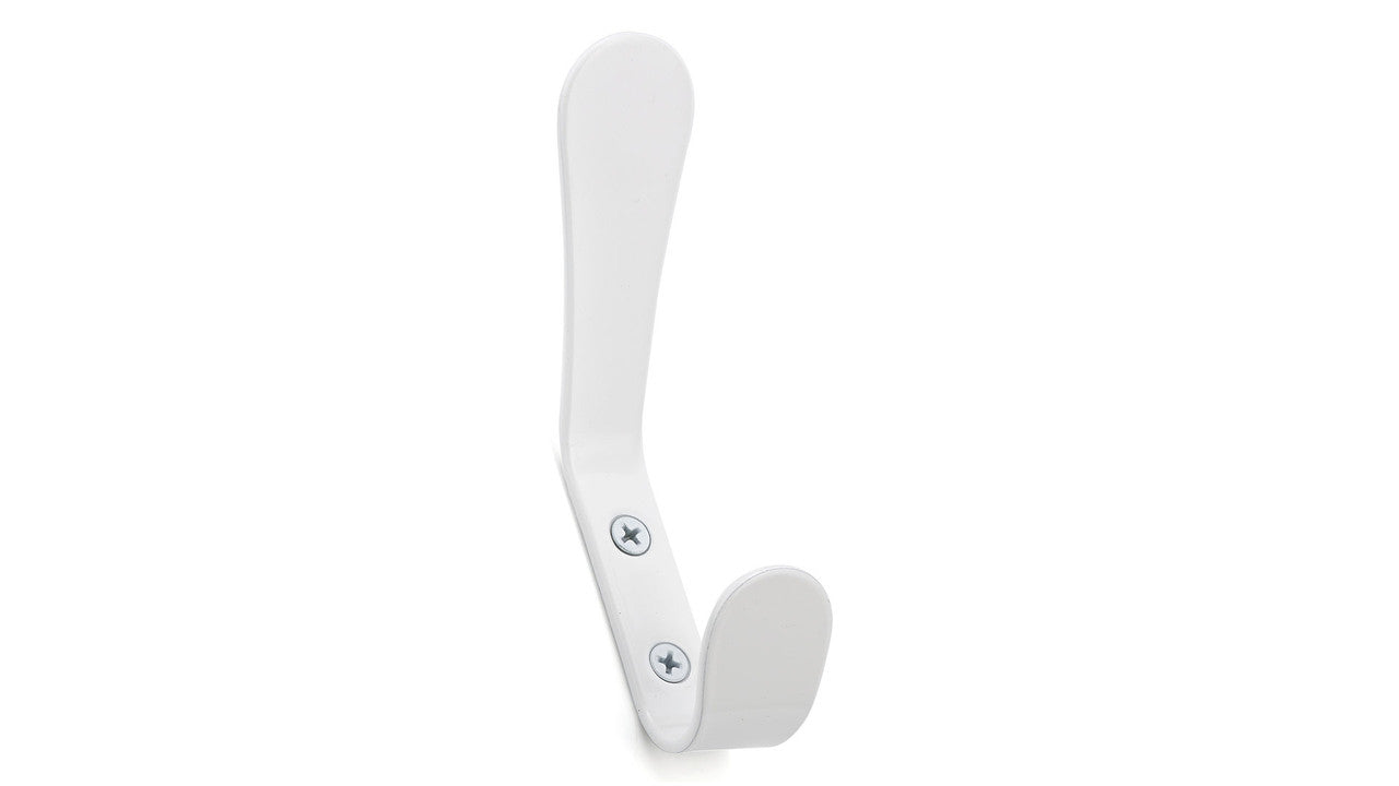 Richelieu RH125302130: 4-7/8" Contemporary Double Wall Hook - White