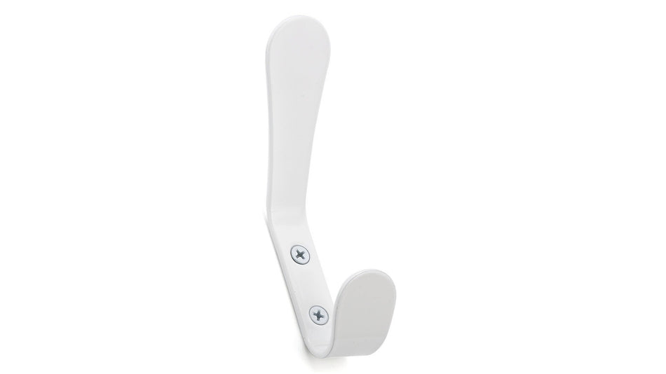 Richelieu RH125302130: 4-7/8" Contemporary Double Wall Hook - White